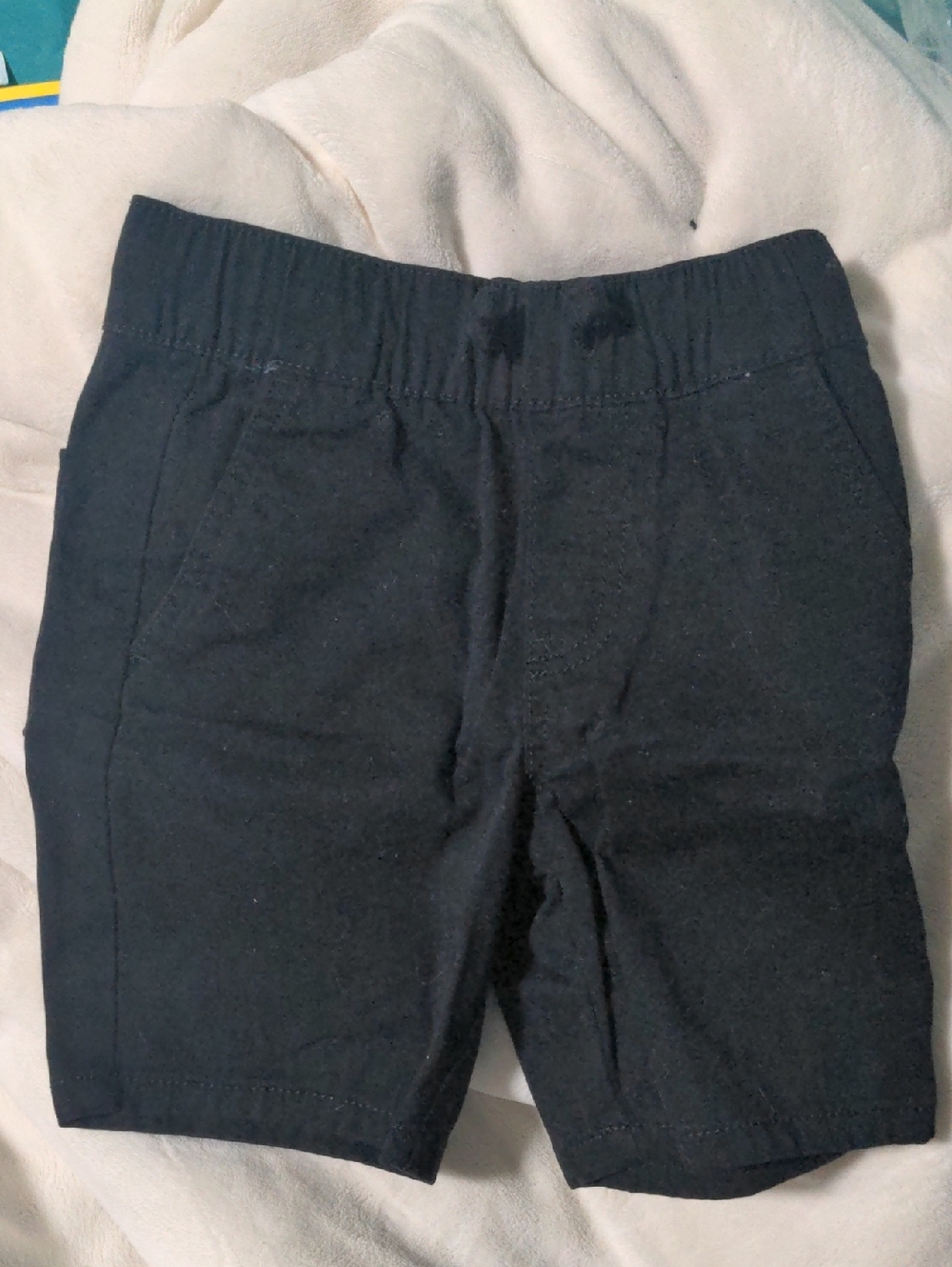 Kids Black Stretch Shorts For Hot Weather With Pockets In Front And Back comfy